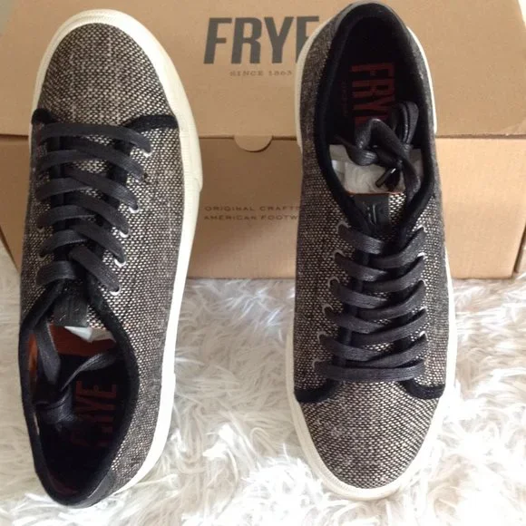 Fry Gia Canvas Low Lace Sneakers - Picture 5 of 12